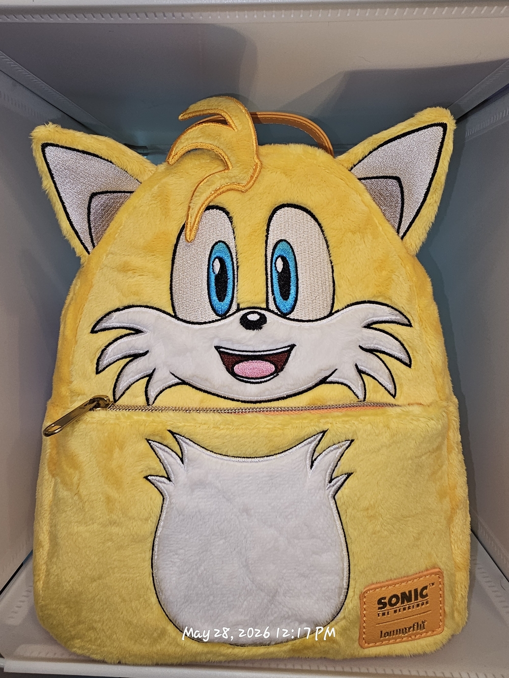 Sonic the Hedgehog Tails Plush Kids Loungefly Backpack - Yellow